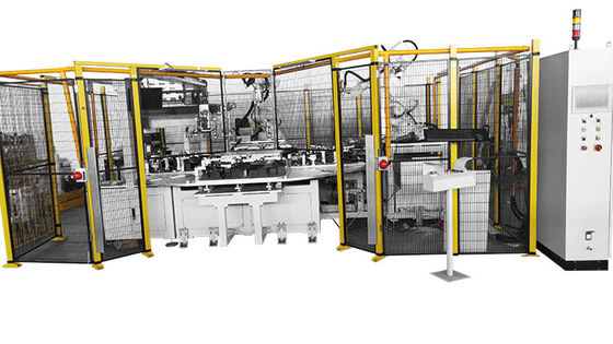 kaufen Automatische Roboter-Schweißens-und Versammlungs-Fertigungsstraße für Automobilplastikordnung online manufacture