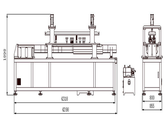 50HZ Selbsthydraulische lochende Stoßausrüstung der Stanzmaschine-380V