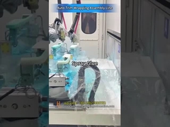 Automobil-Zierleisten-Umwicklungsstraße mit Roboter-Verklebung, Ofenaktivierung und Heißpress-Laminierung